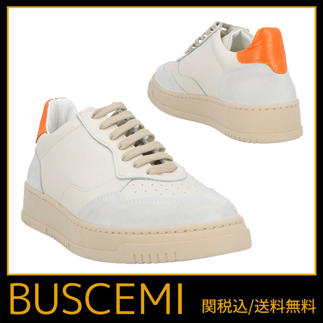 スニーカー【BUSCEMI】関税込/送料無料 レースアップ イタリア製