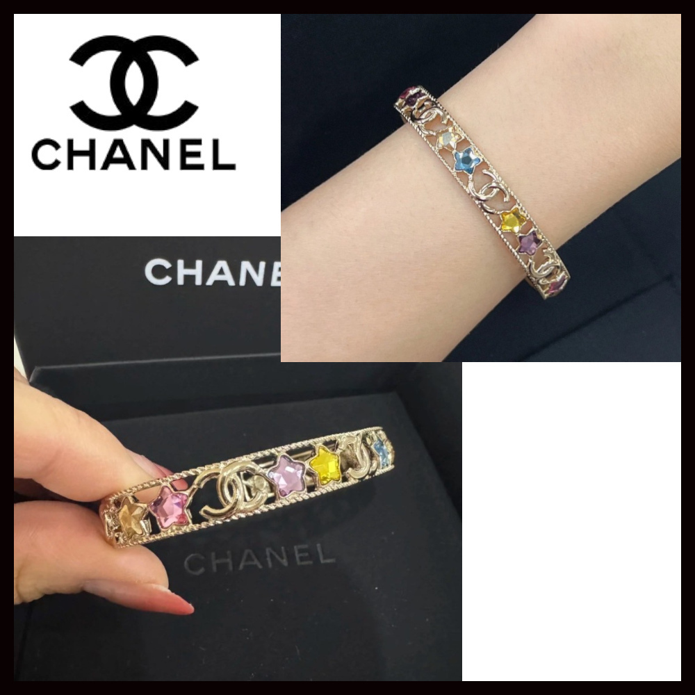 【手元がレインボースターで可愛い☆】CHANEL バングル