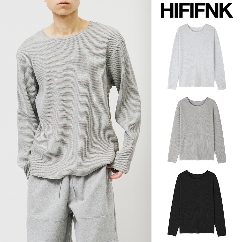 【HI FI FNK】Posty Cut Waffled Longsleeve