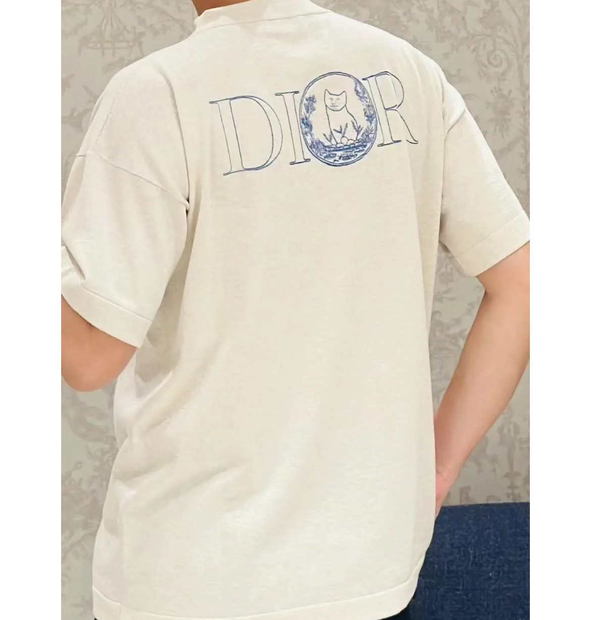 限定コラボ♡【Dior】DIOR AND HYLTON NEL ニットTシャツ♪ 大注目コラボ!】Dior☆DIOR AND HYLTON NEL ニットTシャツ