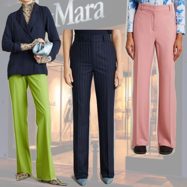 DT MaxMara ★ ストレッチ ビスコース混 パンツ UMICO 3色
