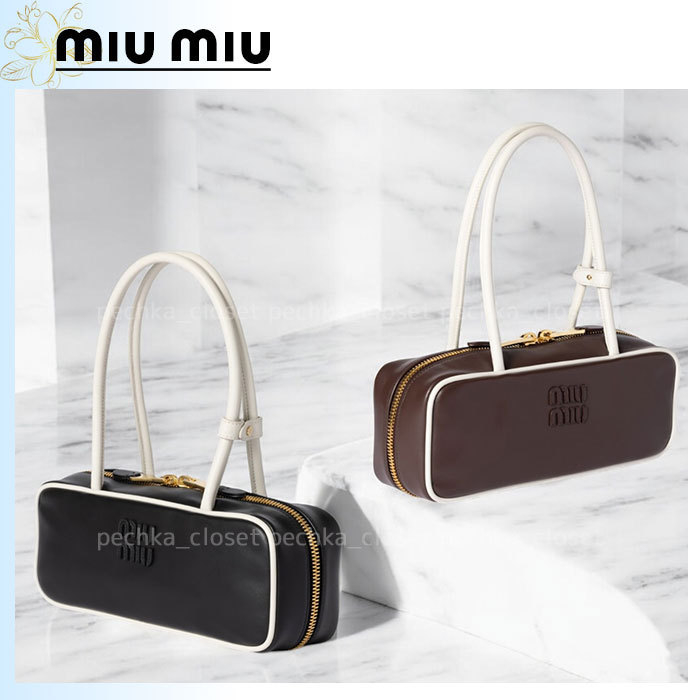 ◆送込◆【MIU MIU】ボー*レザー*バッグ