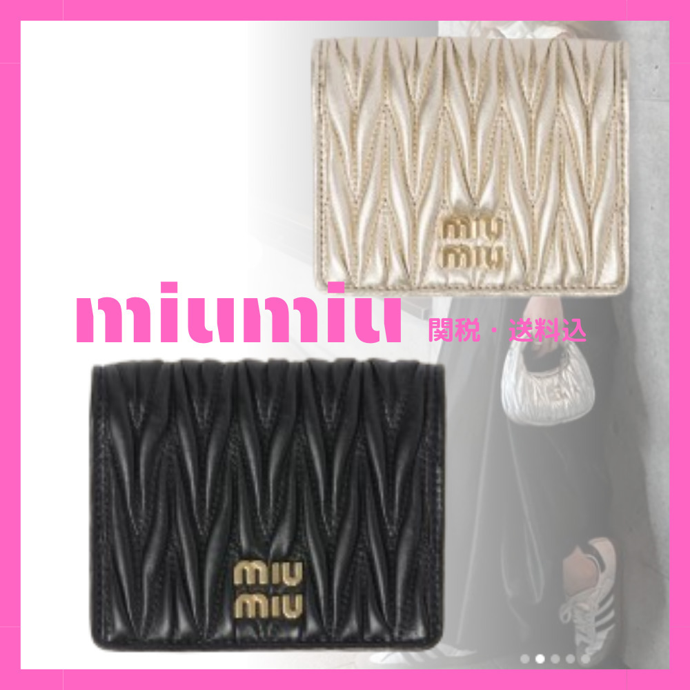 最新作☆【MIUMIU】マテラッセレザー 財布