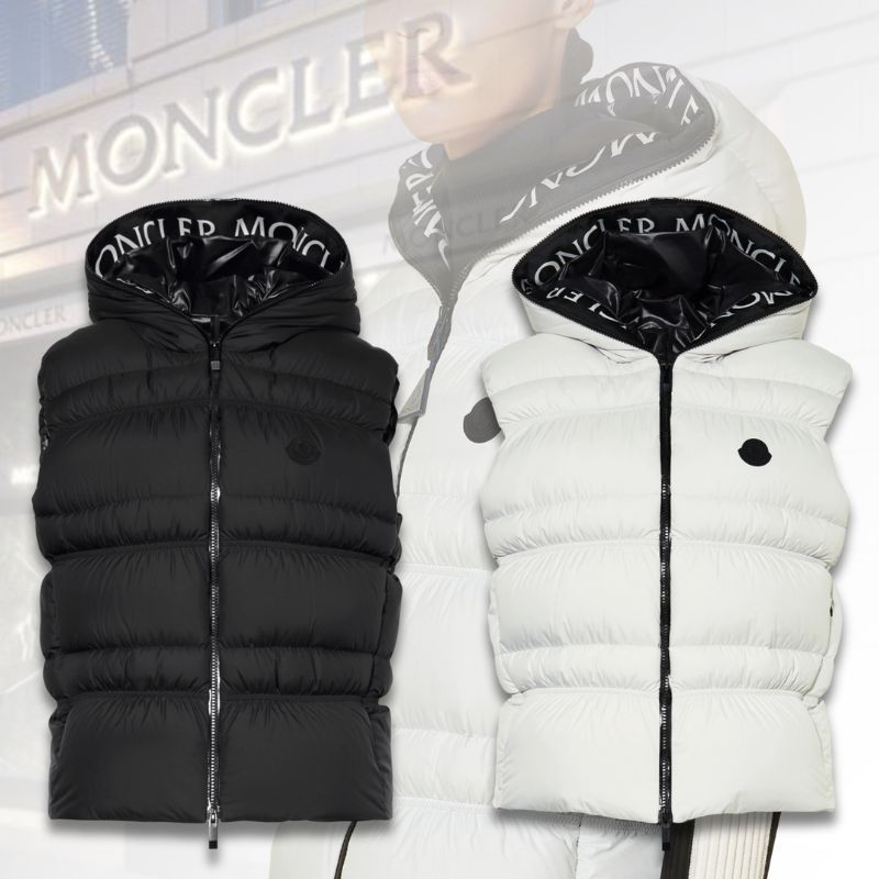 【魅せる感じるスタイル】MONCLER Weser フード付きダウンベスト