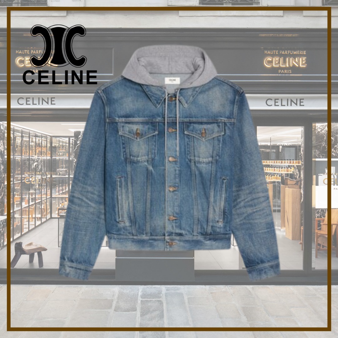 【CELINE】トラッカージャケット ユニオンウォッシュ デニム XXL