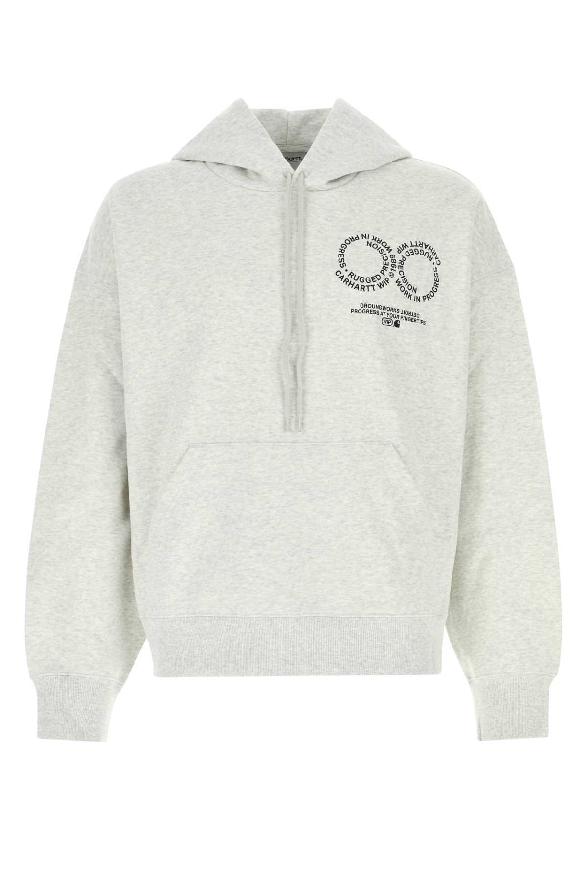 【送料&関税込】Carhartt Melange Light Grey Cotton Blend Hoo