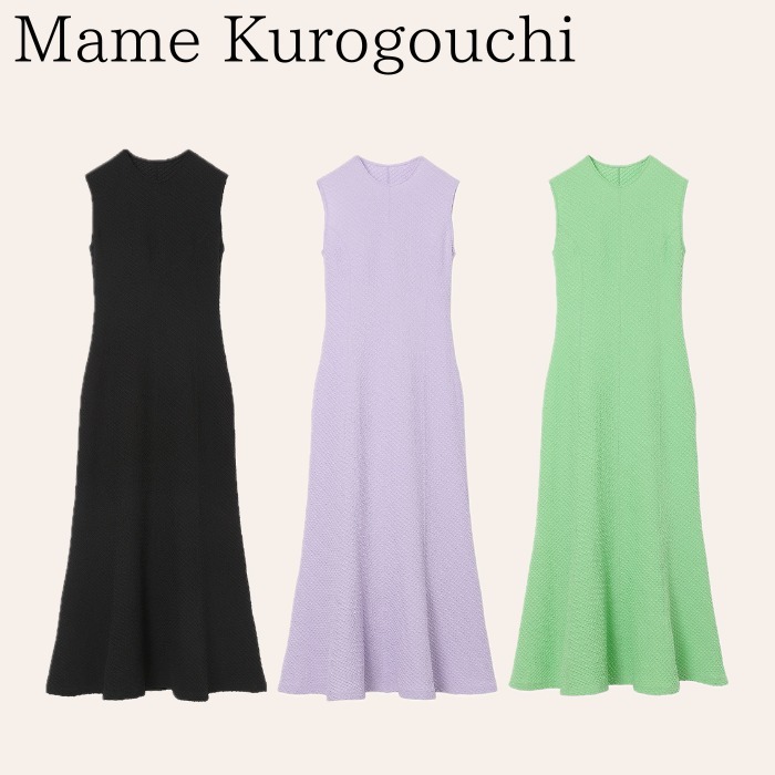 Mame Kurogouchi マメ ジャカードドレス ノースリーブ