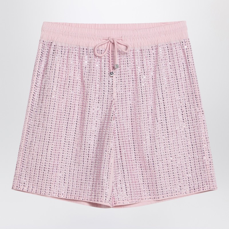 水着・ビーチグッズその他 Venuja Pink bermuda shorts with crystals