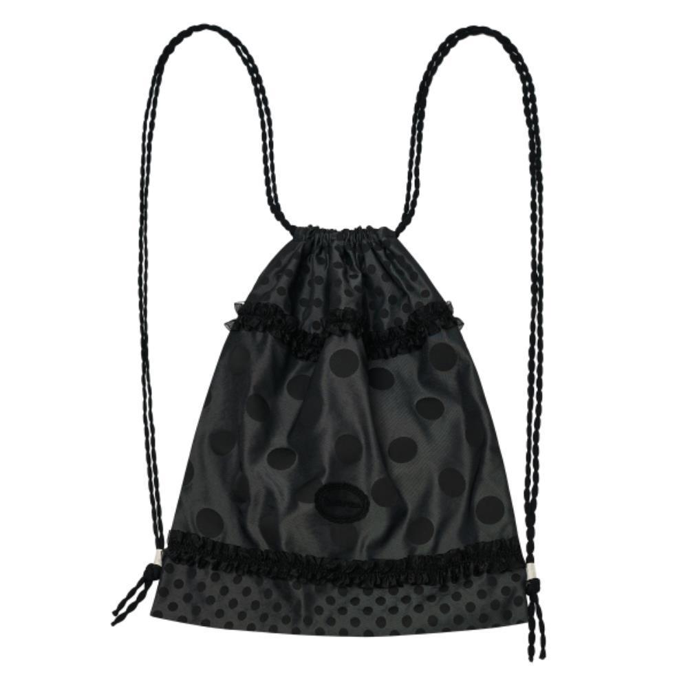 ◆typeservice◆ Ruffled Dotted Bag Black OSTA17BKF