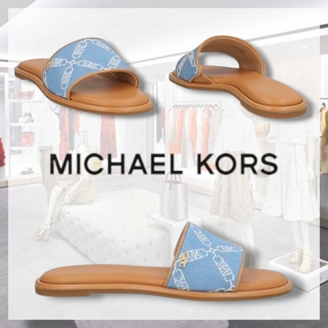 Michael Kors* マイケルコース ロゴデザイン スライドサンダル