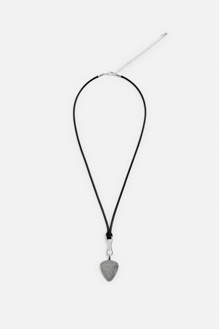 【ZARA】Zara x Andersson Bell Pendant Rope Necklace Black