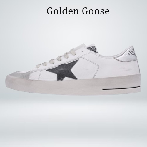 GOLDEN GOOSE Stardan Silver Tab Sneakers スニーカー