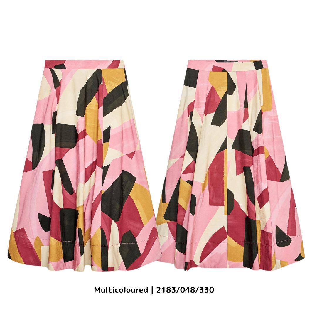 ZARA】ZW COLLECTION プリント ミディスカート 2183/048/330