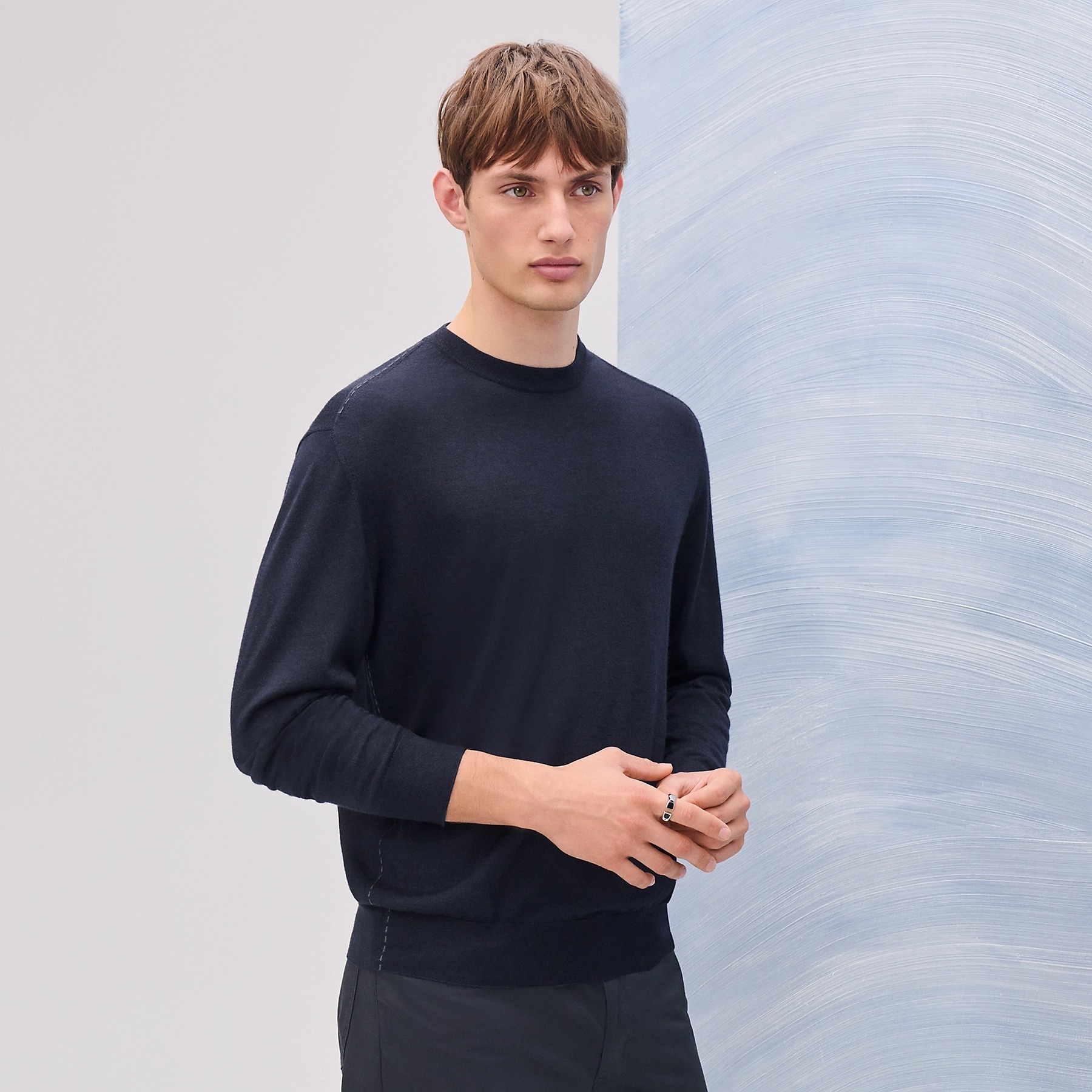 Hermes ラウンドネックニット crewneck sweater 関税込