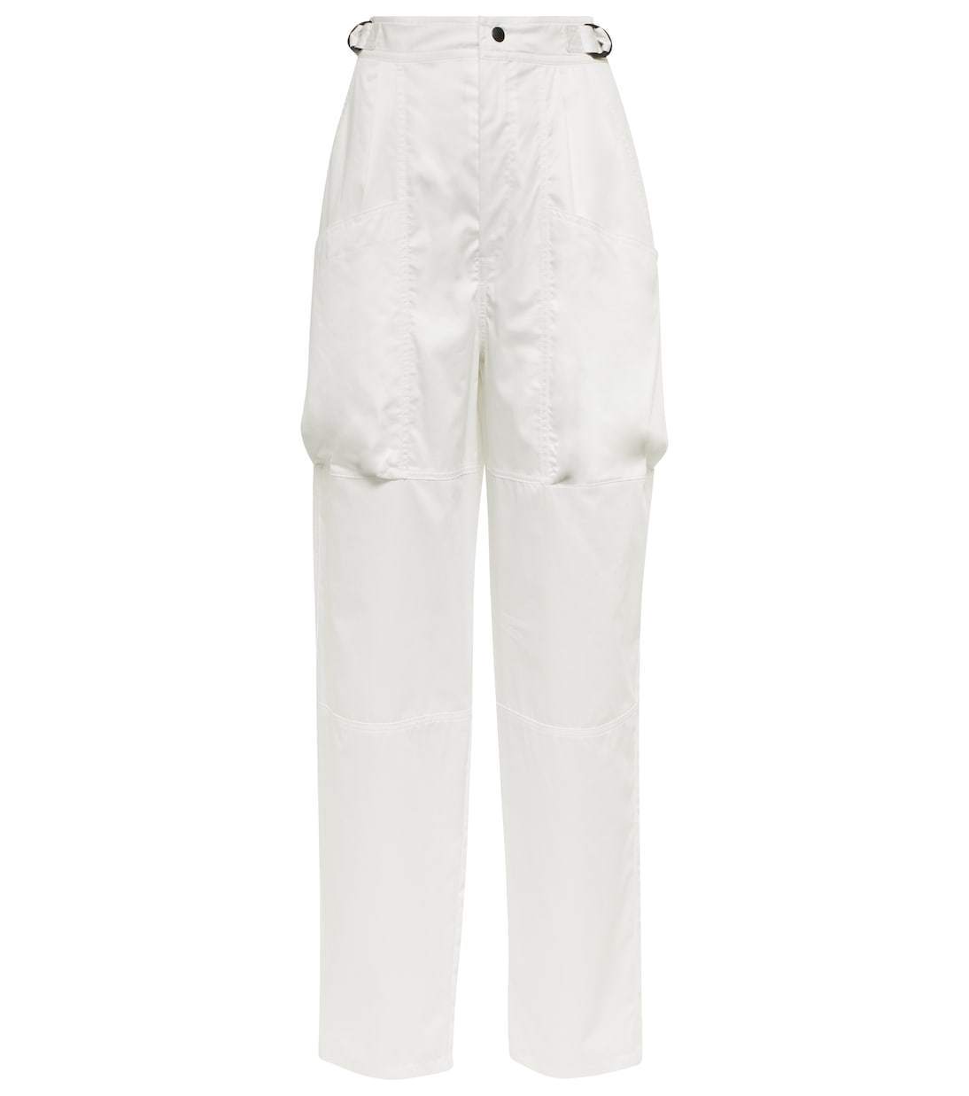 【Isabel Marant】 Ferima high-rise taperedコットンパンツ
