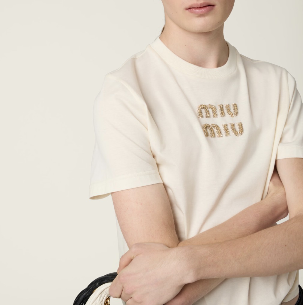 Miu Miu Jersey T-shirt 関税込 Tシャツ