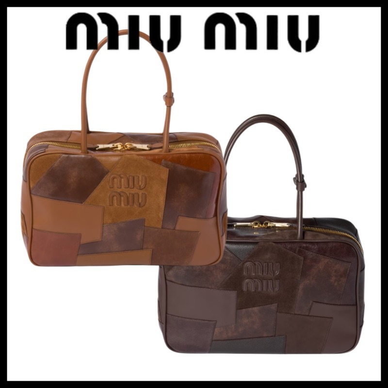 ★MIU MIU★ ミュウミュウ ボーパッチワークレザーバッグ