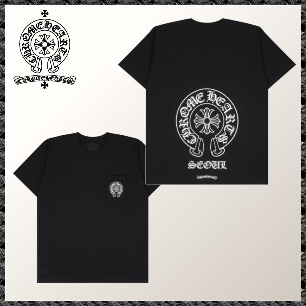 ソウル限定◆CHROME HEARTS◆ホースシューロゴ Tシャツ ブラック