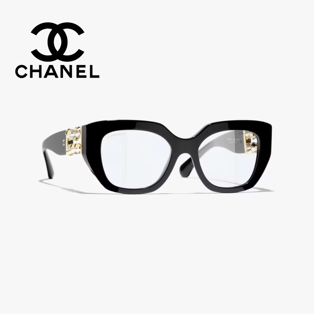 【CHANEL】キャッツアイシェイプ ブルーライトカット アイウェア