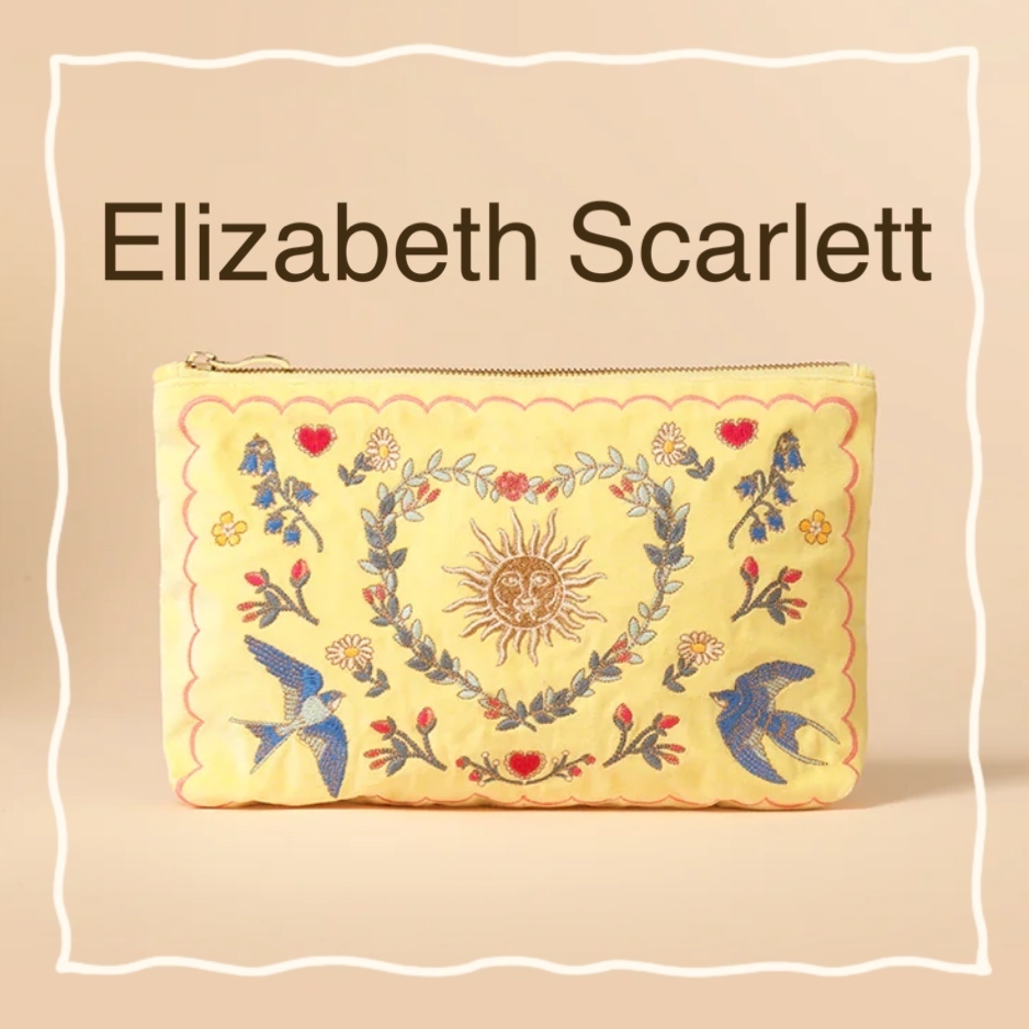 【Elizabeth Scarlett】x Nobody’s Child イエロー刺繍ポーチ