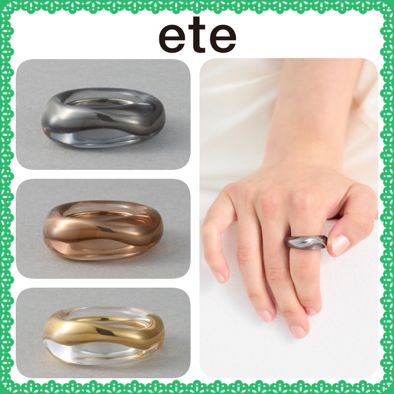 大人気!! ete [ウォーターマーク] フォルム リング