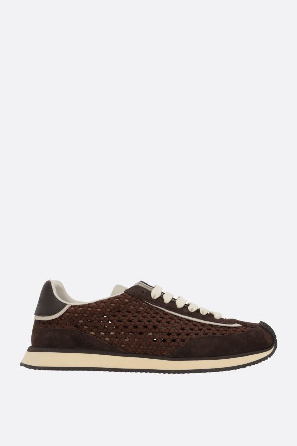 スニーカー DOLCE & GABBANA WOVEN WEBBING AND SUEDE SNEAKERS