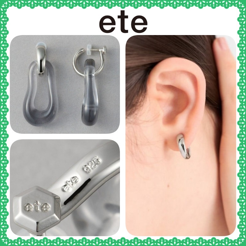 大人気!! ete [ウォーターマーク] ドリップ フープイヤリング