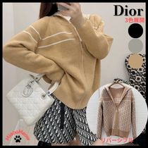 【カジュアルに可愛く】Dior★カシミヤリバーシブルカーディガン