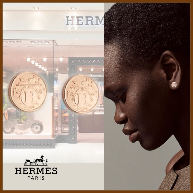 【大人気】Hermes☆エクスリブリスTPM ピアス