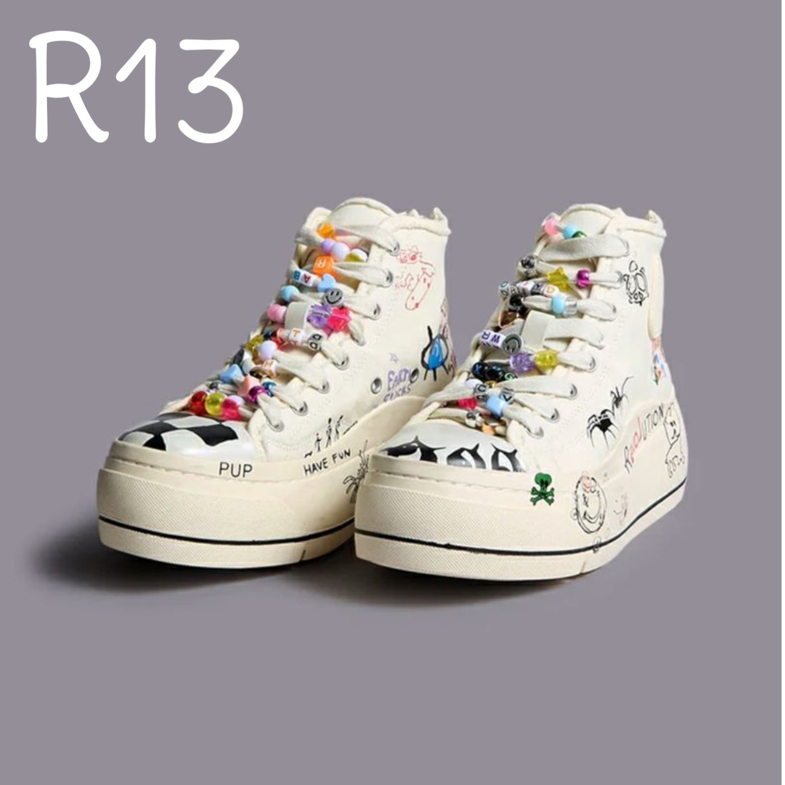 R13♡アール サーティーンKURT HIGH TOP SNEAKER
