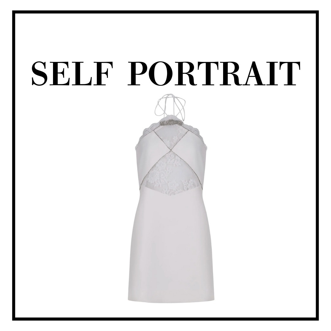 【SELF PORTRAIT】 レース柄ミニドレス
