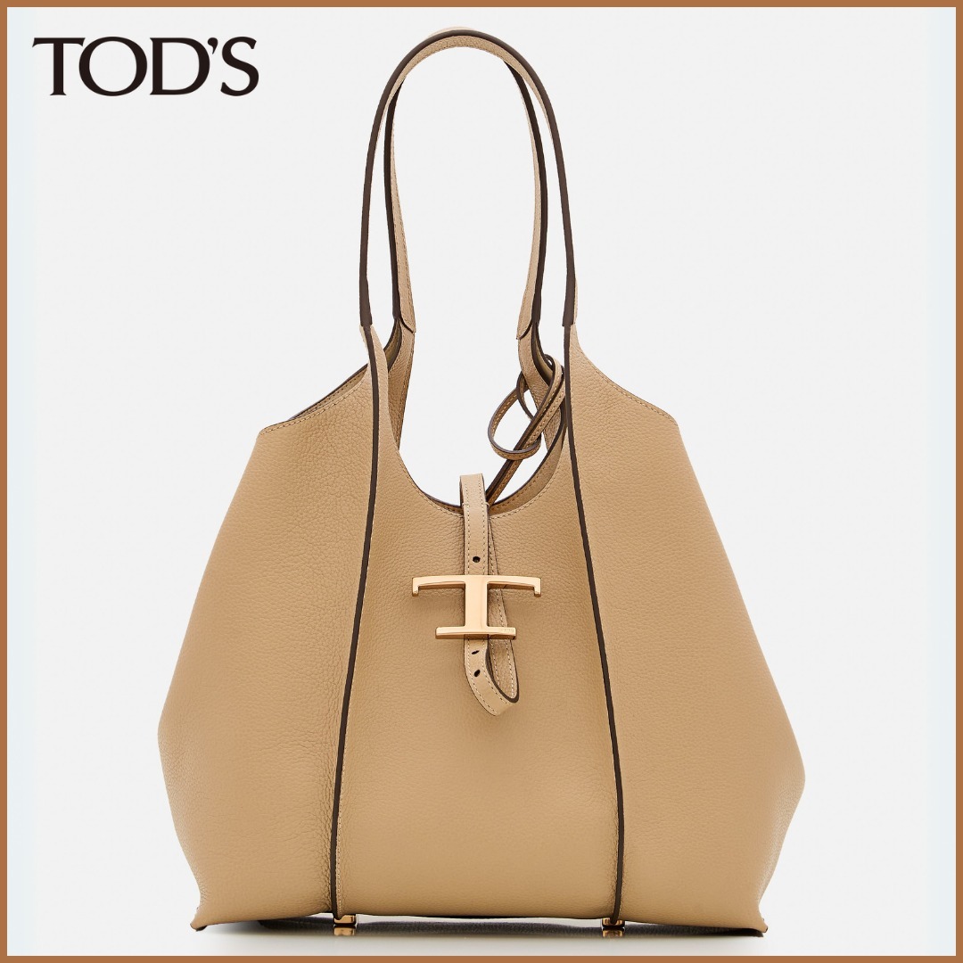 TOD'S Tタイムレス レザー ショッピング バッグ スモール 関税込