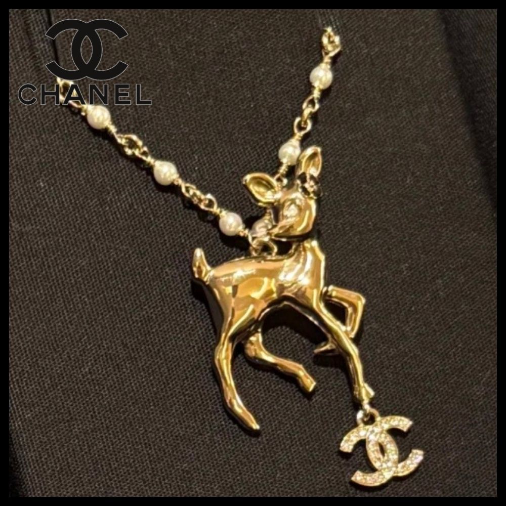 【モチーフが可愛い♡】CHANEL ネックレス