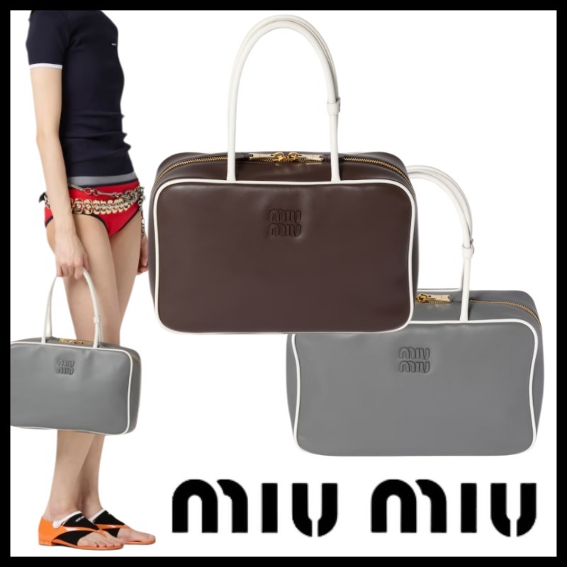 ★MIU MIU★ ミュウミュウ ボー レザー バッグ