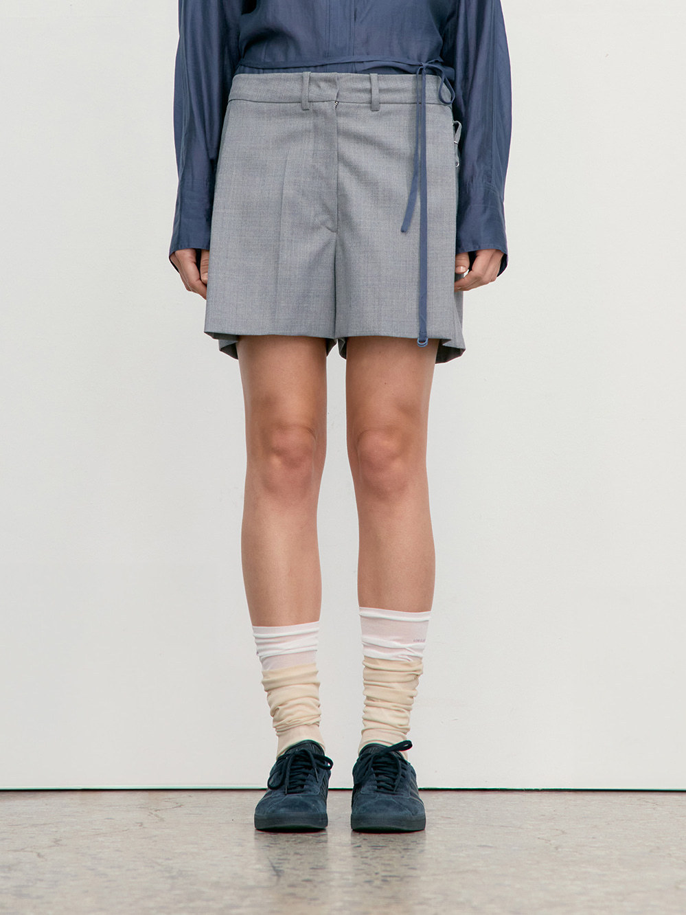 [LOW CLASSIC] / ☆ 25SS LOW WAIST SHORT TROUSER/MELANGE GREY