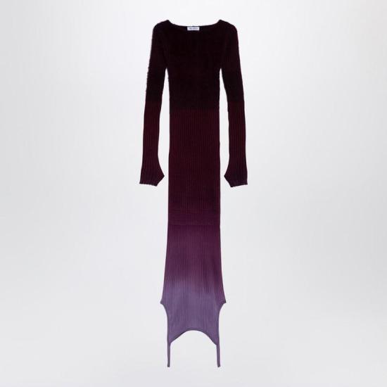 ワンピース THE ATTICO Women Mid Skirts 247WCM173KMIX3 P ATTIC 784 PURPL