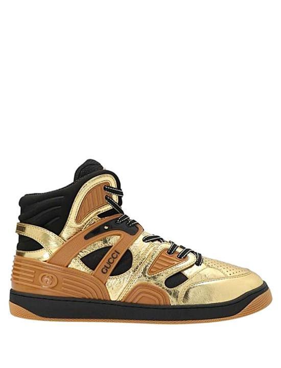 スニーカー GUCCI Men Sneakers 724005AABB88047 Gold