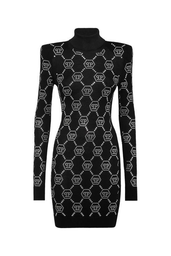 ワンピース PHILIPP PLEIN Women Mid Skirts AADC WKG0418 PKN002N02 Black