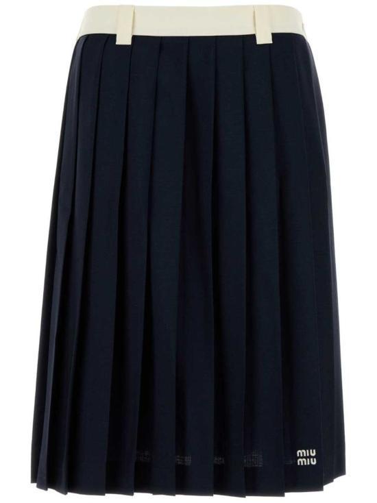 ミニスカート MIU MIU Women Mini Skirts MG2052S23212I1 F0124 NAVY