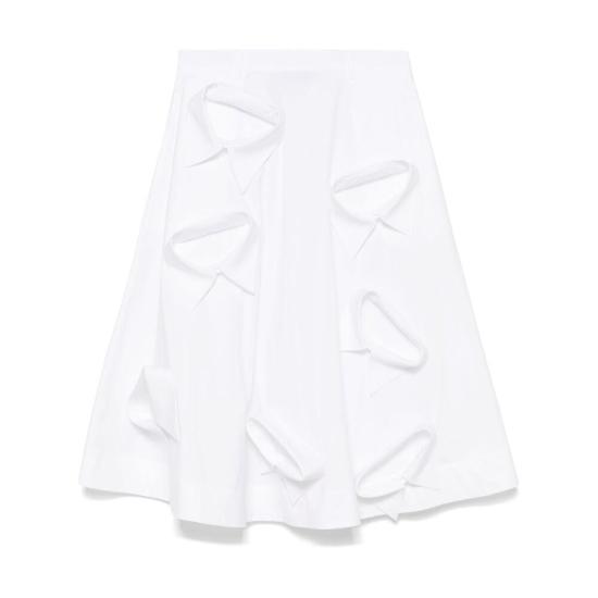 ミニスカート MOSCHINO Women Mini Skirts 0531 A0101 0001 WHITE