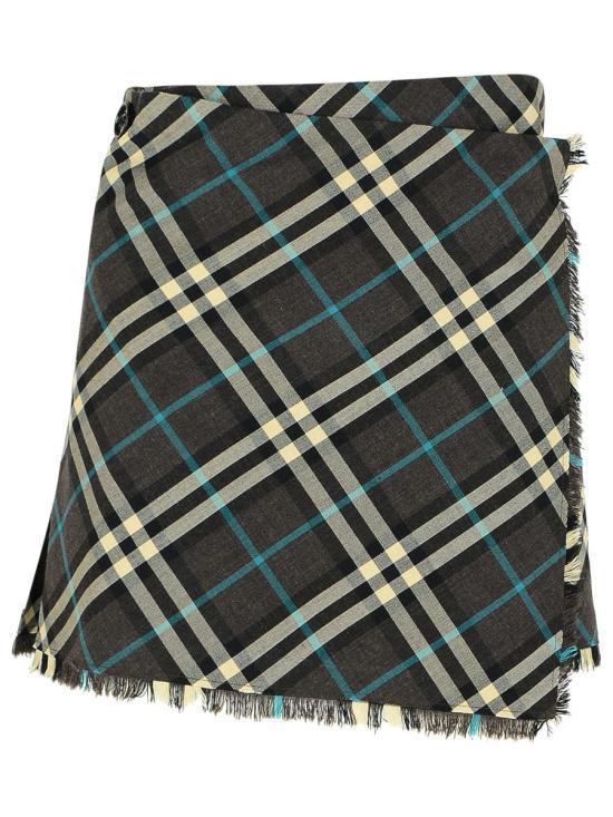 ミニスカート BURBERRY Women Mini Skirts 8095395C1213 GREEN