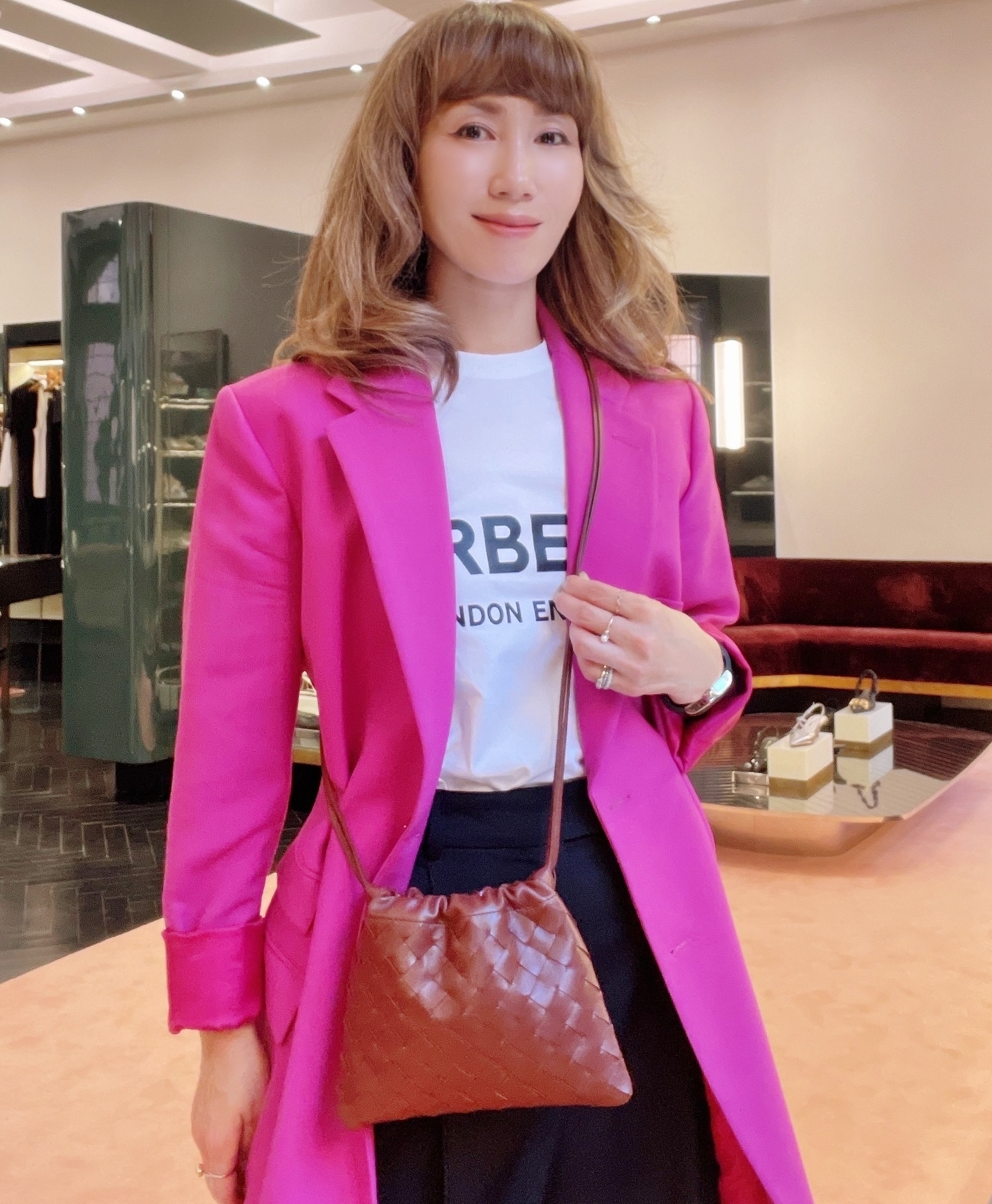 BOTTEGA VENETA★ストライプ付きスモールダストバッグ★関税込み