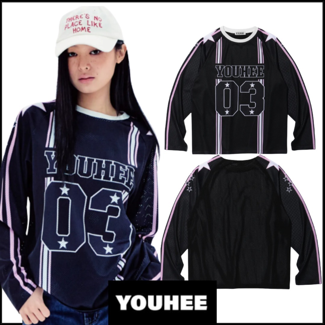 Tシャツ・カットソー YOUHEE 25ss YOUHEE MESH LONG SLEEVE