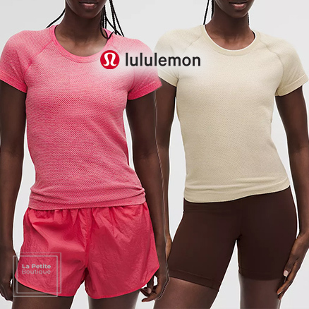 【lululemon】Tシャツ Swiftly Tech ニット素材 半袖 ウエスト丈