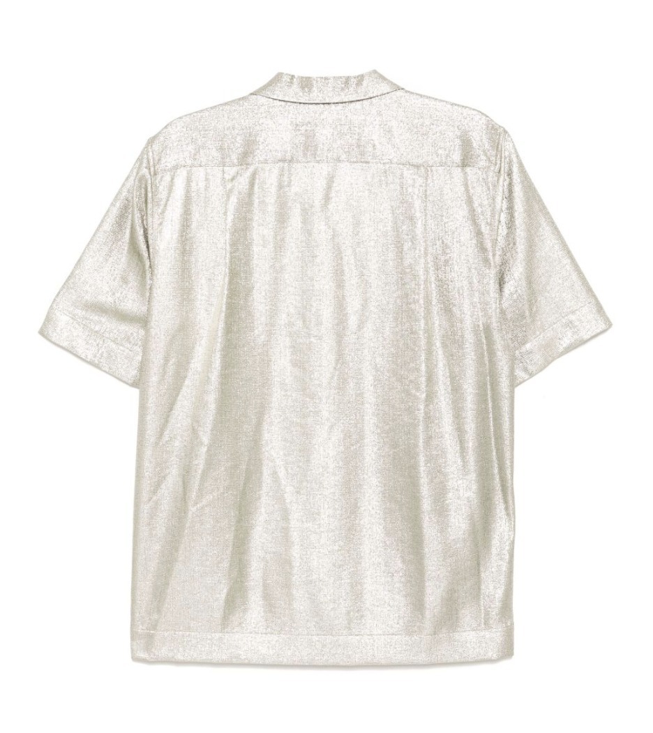 25SS 主役アイテム《DRIES VAN NOTEN》シルバー刺繍シャツ