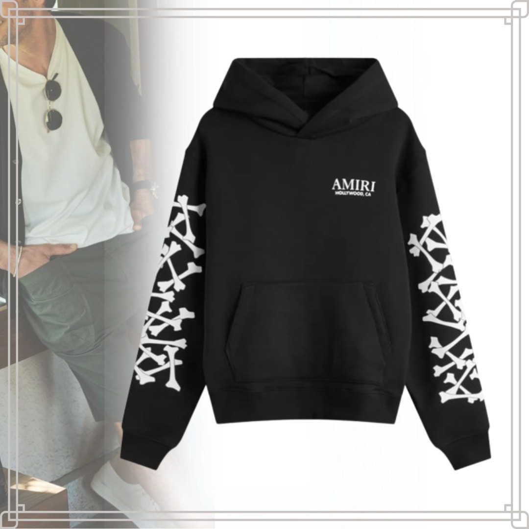 ◆大人気◆【AMIRI】Stacked Bones フーディー