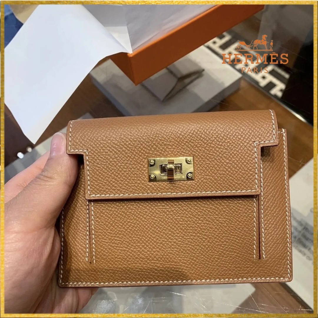 【定番の人気アイテム☆】HERMES 財布 ケリーポケットコンパクト