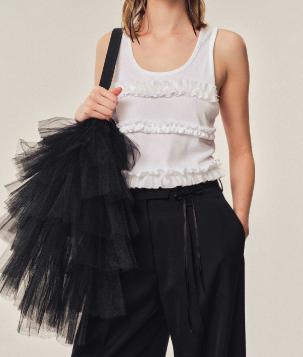 SIMONE ROCHA バッグ 鞄 チュール フリル レース バレエ
