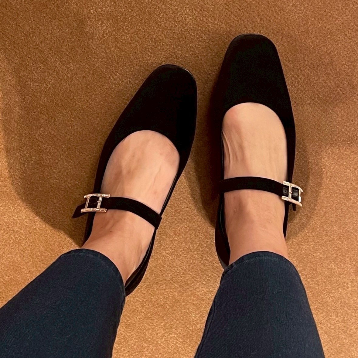 【エレガントな装いに♪】HERMES バレエシューズ 《ジェーン》