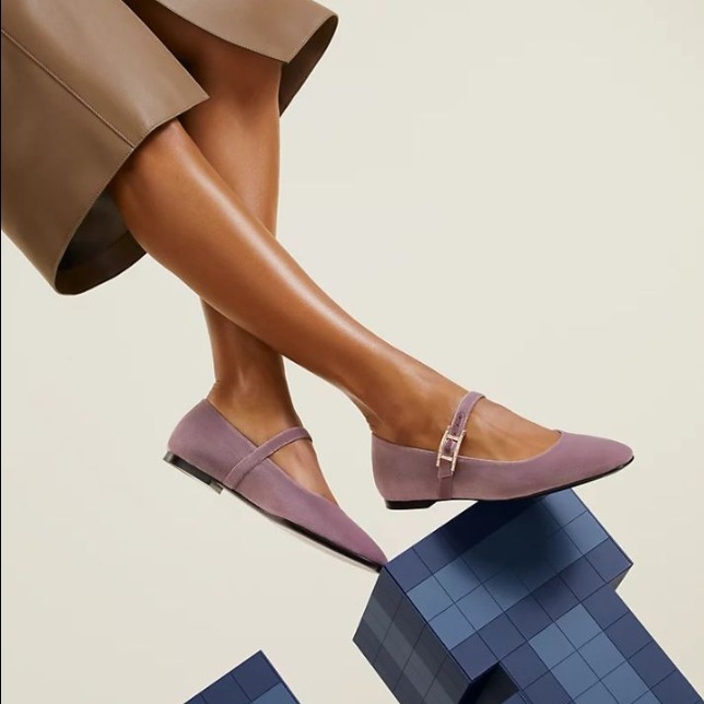 【エレガントな装いに♪】HERMES バレエシューズ 《ジェーン》